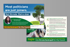 Political Campaign Direct Mail Sample – City Council Campaign – Political Postcard